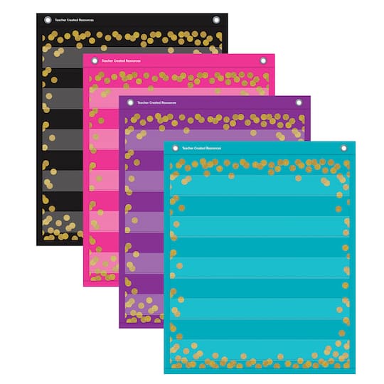 Teacher Created Resources Confetti Colorful Magnetic Mini Pocket Charts | 14" x 17" | Michaels®